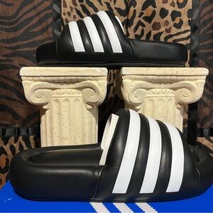 Adidas Adilette 24 Plush Leather Slides Men’s 10